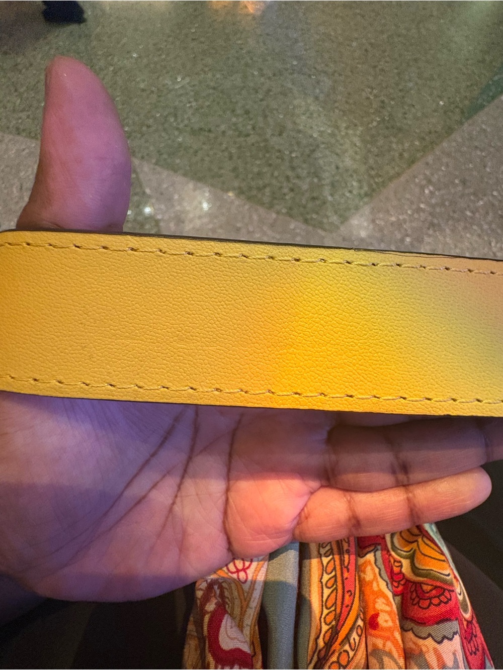 Coach Yellow Suede Bleecker Bucket Bag - Picture 7 of 8